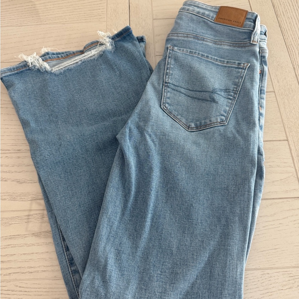 American Eagle Outfitters Light Blue Flare Jeans
